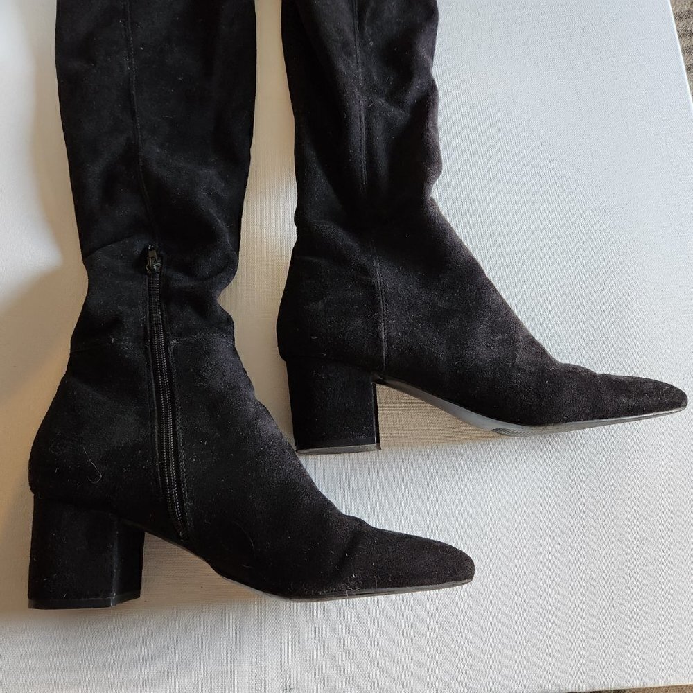 Steve Madden Brinkly Black Boots - Picture 2 of 9
